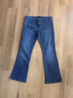 Sanctuary Women's Mid-Blue Denim Flared Jeans Marianne Flare